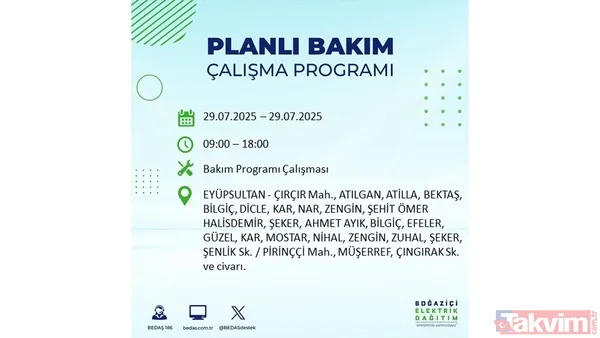 Bugün İstanbul'da elektrik ve su kesintisi var mı? BEDAŞ ve İSKİ duyurdu: Hangi ilçeler etkilenecek? - 18