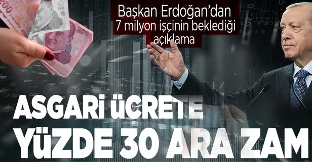 Yeni asgari ücret ne kadar oldu? Başkan Recep Tayyip Erdoğan yeni asgari ücreti açıkladı