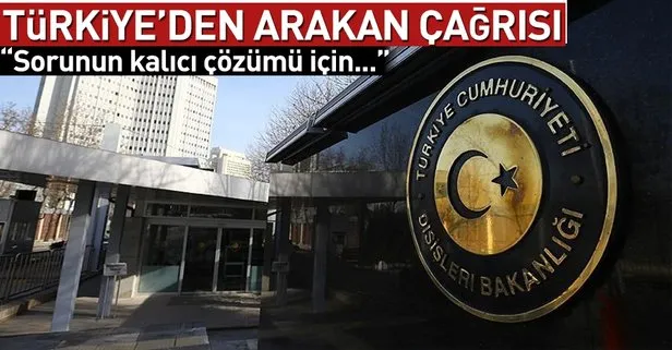 Türkiyeden Arakan açıklaması