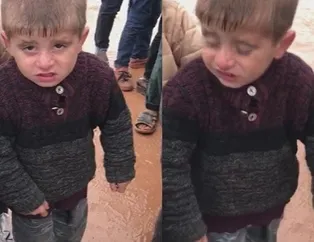 Bu görüntü herkesi üzmüştü! İdlib'de soğuktan üşüyen çocuğa yardım eli