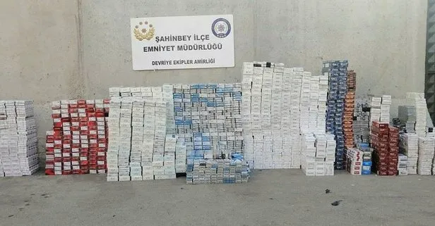 Gaziantep’te 12 bin 960 paket kaçak sigara ele geçirildi