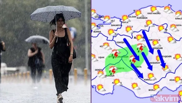 Gök gürültülü sağanak geliyor! 30 il alarmda: 36 derecede yağmur ve fırtına etkili olacak! Ankara, Elazığ, Bolu... - 1