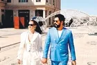 Burak Özçivit ve Fahriye Evcen Katar'da! Özel bir davete katılan çifte yoğun ilgi