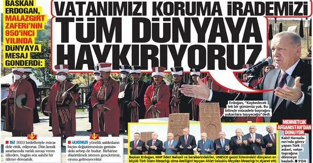 Vatanımızı koruma irademizi tüm dünyaya haykırıyoruz