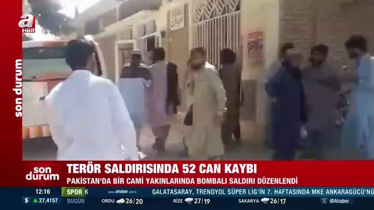SON DAKİKA HABER: Pakistan'da cami yakınındaki terör saldırısı: 52 kişi hayatını kaybetti