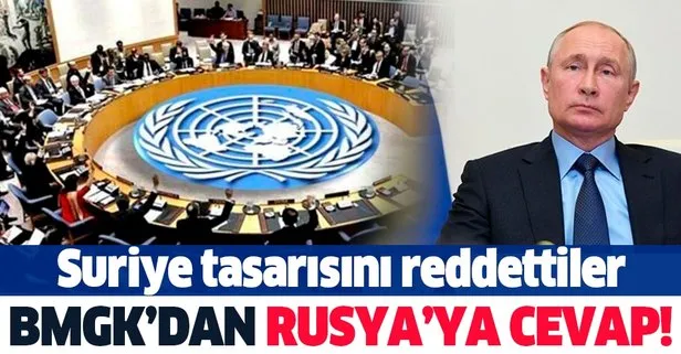 Rusya’nın Suriye önerisi BM Güvenlik Konseyi’nde reddedildi