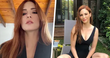 Mine Tugay derin göğüs dekolteli mini siyah elbisesi ile sosyal medyayı salladı yorum yağmuruna tutuldu! 43lük Mineye bakın siz!