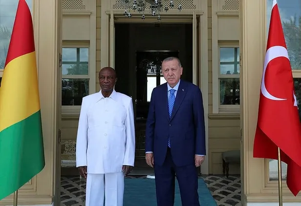 Başkan Erdoğan, Gine Cumhurbaşkanı Alpha Conde ile görüştü-1