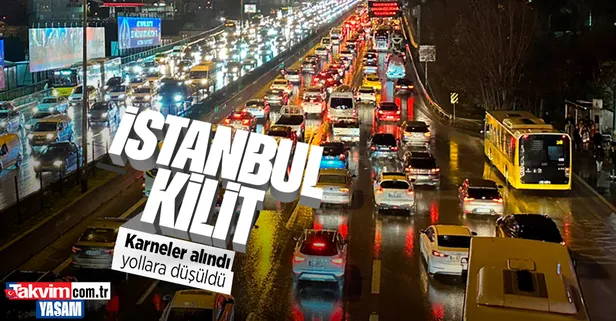 İstanbul kilit! Trafik durma noktasına geldi | YOL DURUMU