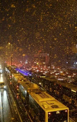 İstanbul'da yoğun kar yağışı