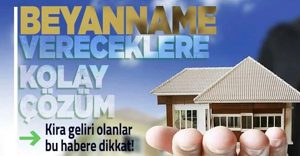 Beyannameniz hazır siz onaylayın