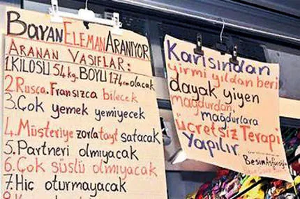 Bayan eleman aranıyor