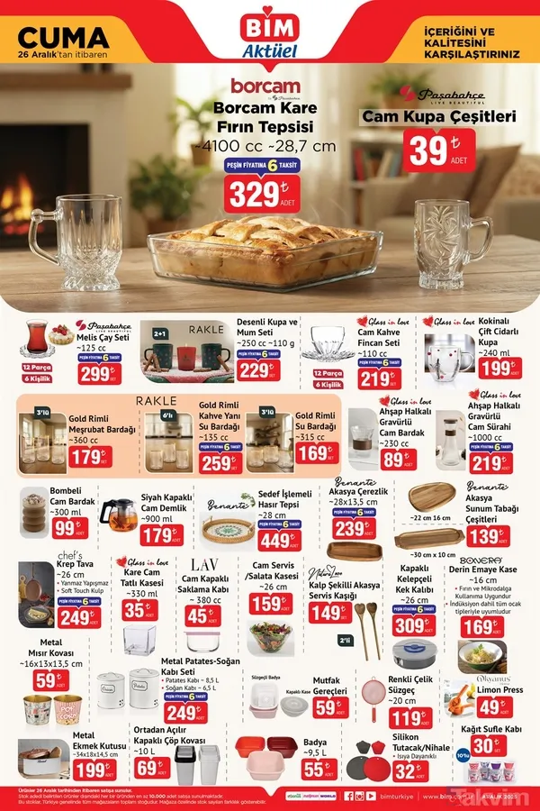 Buharlı Temizleyici ve Mop indirimi! BİM 26 Aralık Kataloğu - 2