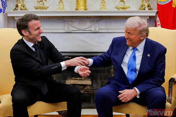 Macron ve Trump’ın tokalaşma mücadelesi: Beyaz Saray’da yeni round! O anlar viral oldu - 15