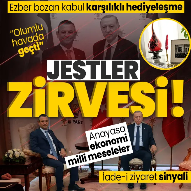 Başkan Erdoğan - Özgür Özel zirvesi sona erdi! 1 saat 35 dakikalık görüşmede ne konuşuldu? | Kulisler hareketlendi: CHP kaynaklarından ilk açıklama