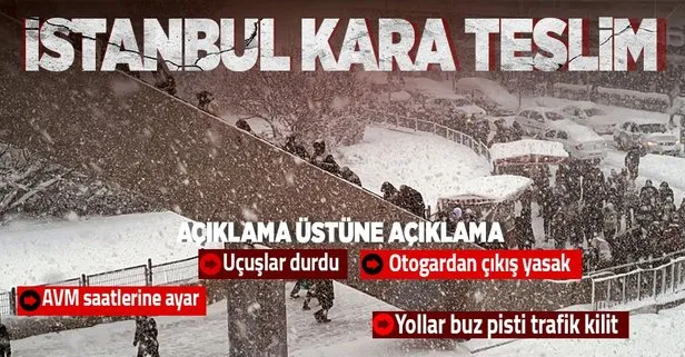 Son dakika: İstanbul’da uyarı üstüne uyarı! E-5 trafiğe kapandı! THY açıkladı: Uçuşlar durdu! Otogardan çıkışlar yasak... İşte son durum