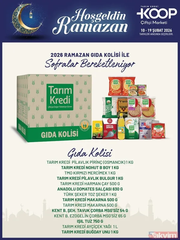 2026 Ramazan kolisi fiyat listesi: Tarım Kredi, BİM, A101, ŞOK ve Migros paket içerikleri - 6