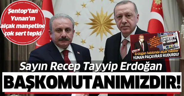 TBMM Başkanı Mustafa Şentop'tan Yunan basınına çok sert tepki