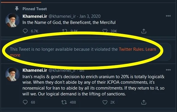 twitter-bati-uretimi-koronavirus-asilarinin-guvensiz-oldugunu-soyleyen-iran-lideri-hamaneyin-paylasimini-kaldirdi-1610140132989.jpg Twitter, Batı üretimi koronavirüs aşılarının "güvensiz" olduğunu söyleyen İran lideri Hamaney'in paylaşımını kaldırdı-4