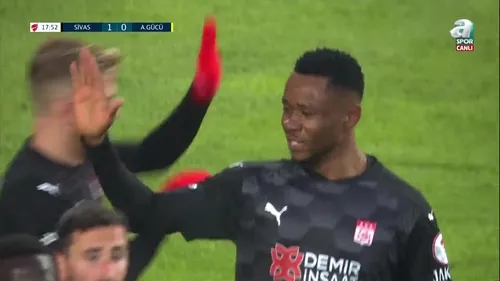 Sivasspor 1-0 Ankaragücü  Gol: Leke James