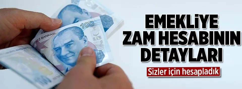 Emekliye zam hesabı
