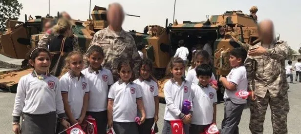 Katarlı çocuklardan Türk askerine ziyaret