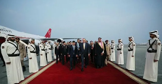 Katar’da Erdoğan etkisi! Alman Cumhurbaşkanı Steinmeir’e uçak kapısı Başkan Erdoğan’a resmi tören