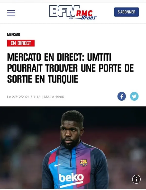 Fenerbahçe'de Szalai gidiyor Umtiti geliyor! Fransızlar transferi duyurdu-2