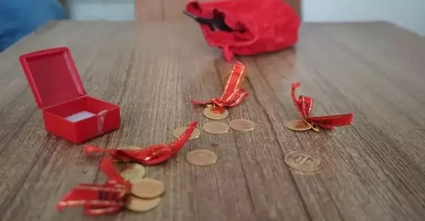 Halı altına itilen paralara dikkat! Altınlar halı yıkamaya gitmiş! 60 bin liralık...