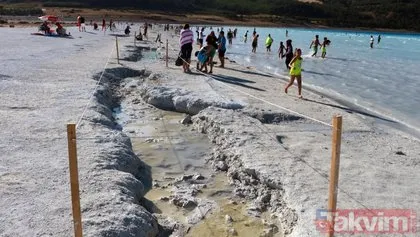 Salda Gölü’nün suyu kuraklık nedeniyle 30 metre çekildi! Yeni yasaklar geldi