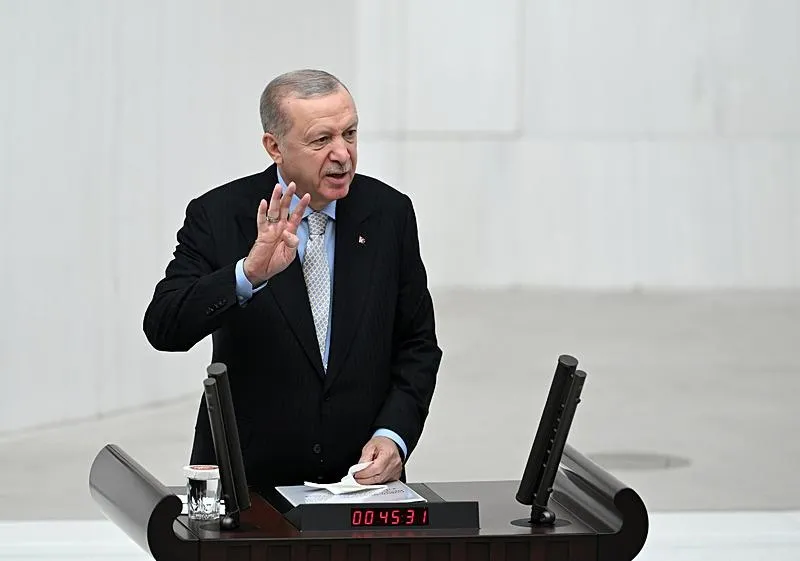 Başkan Erdoğan, TBMM'de Genel Kurul'a hitap etti. (AA)