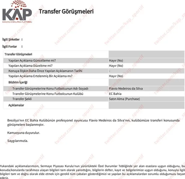 Trabzonspor'dan son dakika açıklaması! Brezilyalı oyuncunun transferini resmen KAP'a bildirdi-1