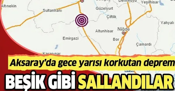 Son Dakika Aksaray Da 4 4 Buyuklugunde Deprem Deprem Mi Oldu Deprem Haberleri Deprem Afad Takvim