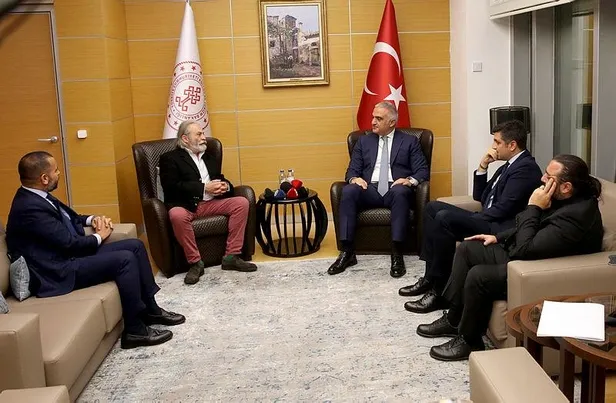 Bakan Ersoy, Haluk Bilginer'i kabul etti-1