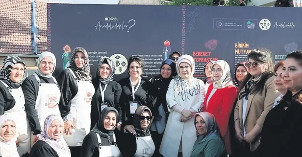 Emine Erdoğan, “Anadoludakiler Kapadokya Pazarı”nı ziyaret etti! "Türk mutfağı dünya için cazibe merkezidir"