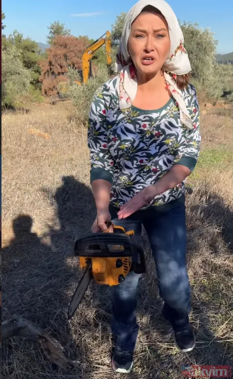 Önce pancar tarlasında sonra ağaç tepesinde! Nurgül Yeşilçay'ın köy hayatından kareler - 7