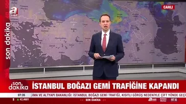 İstanbul Boğazı’nda gemi trafiğine sis engeli