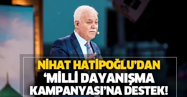 Nihat Hatipoğlu da 'Biz Bize Yeteriz Türkiyem' dedi!