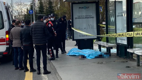 İstanbul'da dehşete düşüren olay! Çağlayan'da otobüs durağında sevgilisiyle tartışan adam intihar etti - 13