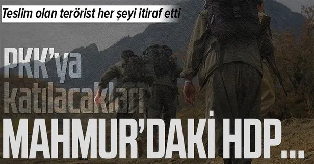 Teslim olan terörist PKK-HDP iş birliğini itiraf etti! PKK’ya katılacak gençler HDP tarafında eğitiliyor!