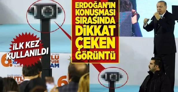 AK Parti kongresinde dikkat çeken görüntü