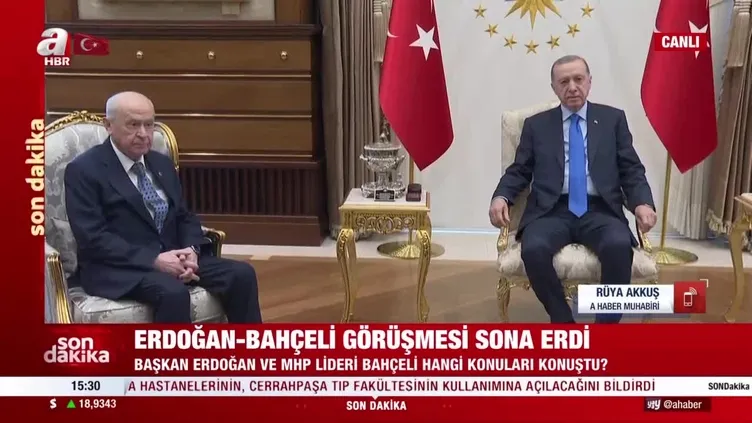 Erdoğan Bahçeli görüşmesi sona erdi! Masada hangi konular konuşuldu?