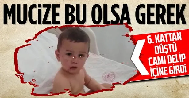 Sultangazi’de 6. kattan otomobilin camına düşen 2 yaşındaki çocuğun mucize kurtuluşu