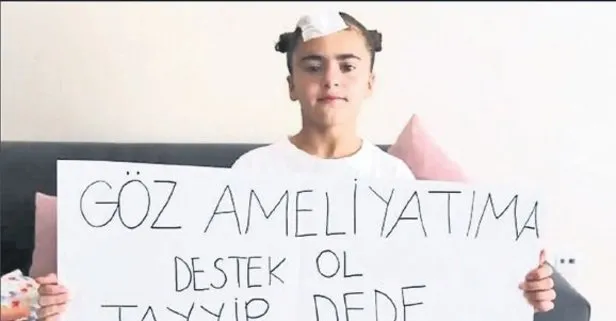 Başkan Erdoğan’dan pankartla yardım isteyen küçük Ada ameliyat oldu: Gözleri artık daha iyi