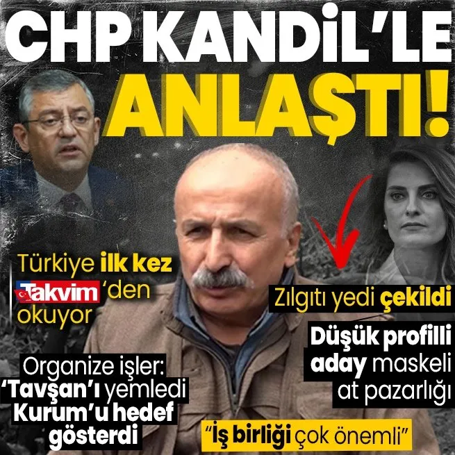 Türkiye ilk kez TAKVİMden okudu! Kandilden emir geldi Başak Demirtaş adaylığı çekti... PKK elebaşı Mustafa Karasudan DEMe CHPli yol haritası