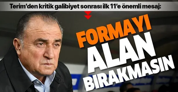 Fatih Terim’den G.Antep karşısında 11’de oynayan futbolculara mesaj: Bu formayı alan bırakmasın