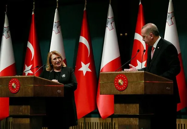 Başkan Erdoğan ve Malta Cumhurbaşkanı'ndan ortak açıklama-1
