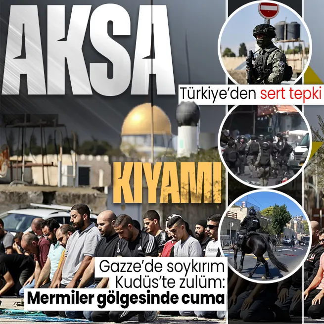 Katliamın gölgesinde ilk cuma! İşgalci İsrailden Mescid-i Aksada gaz bombalı müdahale: Türkiyeden sert tepki