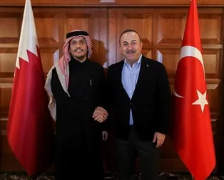 Son dakika: Dışişleri Bakanı Çavuşoğlu Katarlı mevkidaşını kabul etti