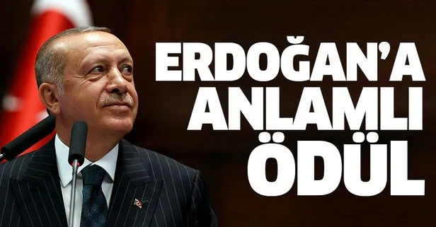 Başkan Erdoğan’a uluslararası insan hakları ödülü